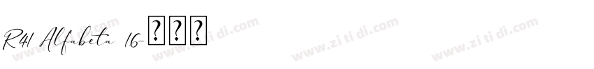 R41 Alfabeta 16字体转换